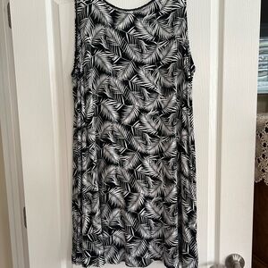 Old Navy Black and White A-line Mini Dress